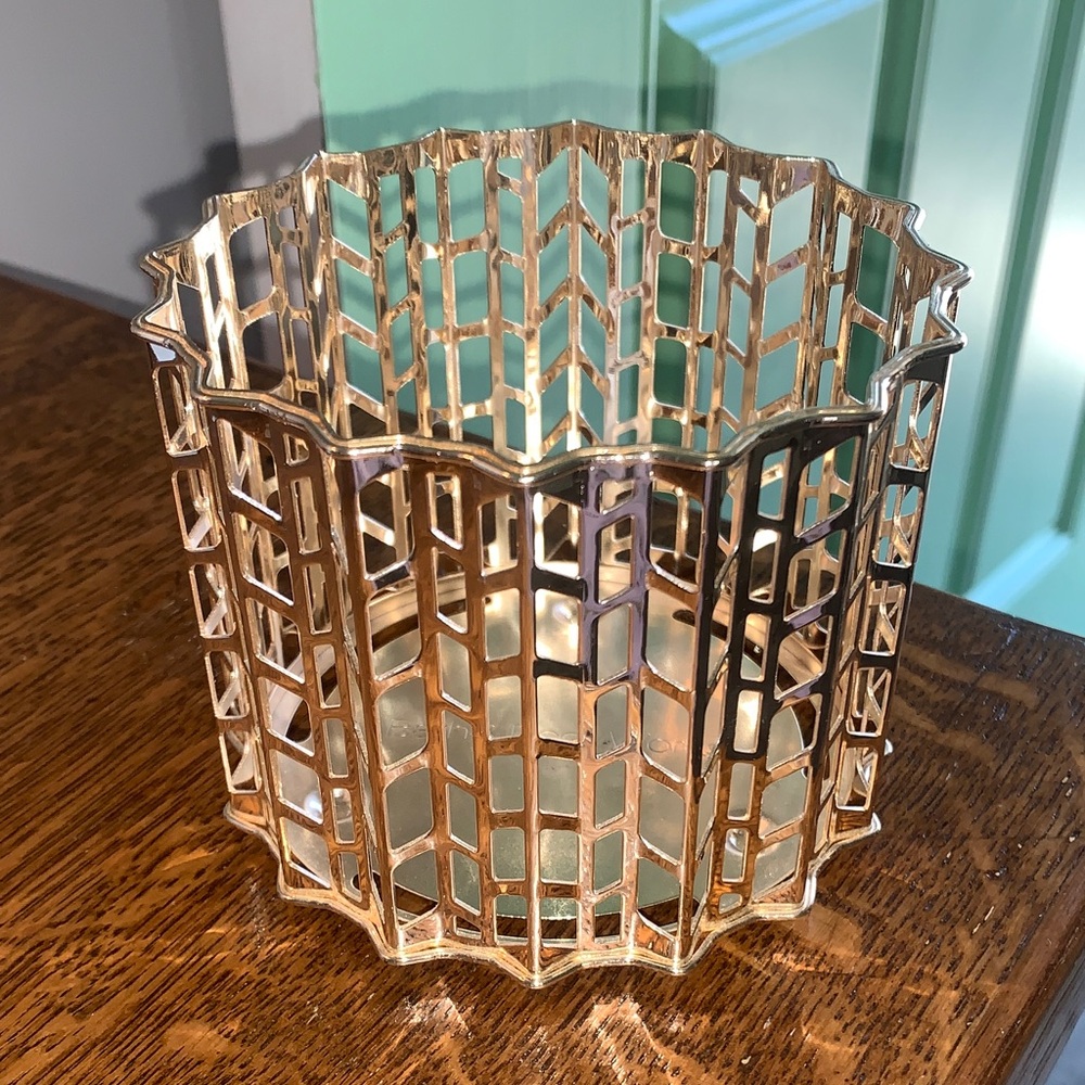 Bath & Body Works Golden Candle Holder